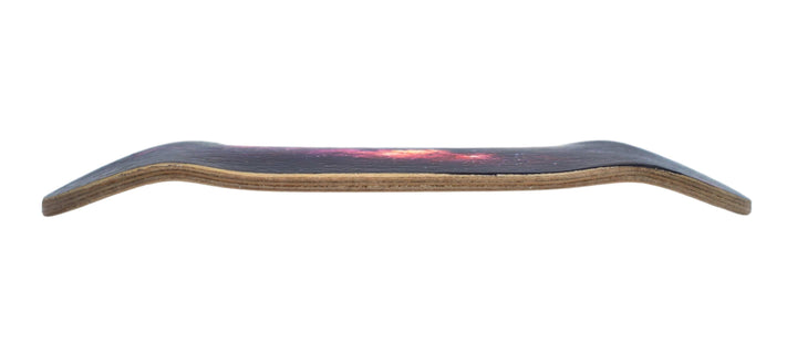 Teak Tuning Heat Transfer Graphic Wooden Fingerboard Deck, "Galaxy" - 34mm x 97mm