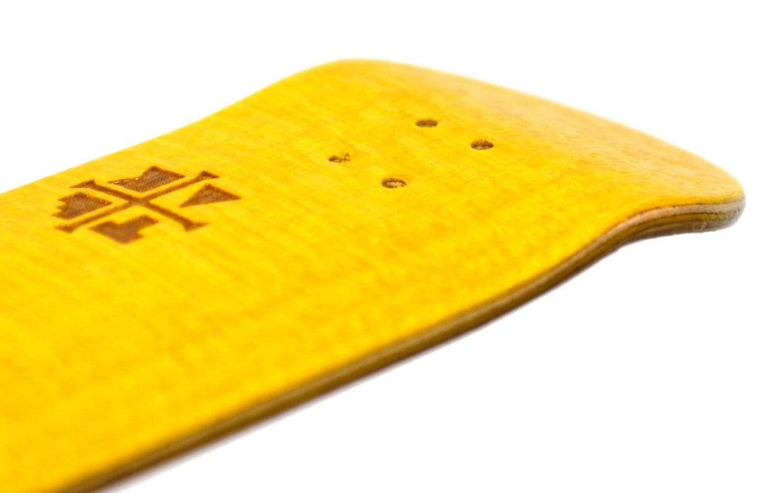 Teak Tuning PROlific Wooden Fingerboard Deck, "Banana Yellow" - 34mm x 97mm