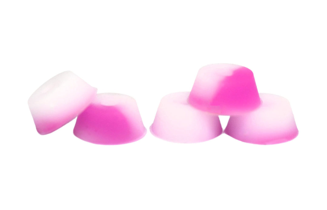 Teak Tuning Bubble Bushings Pro Duro Series - Multiple Durometers - Pink and White Swirl 61A