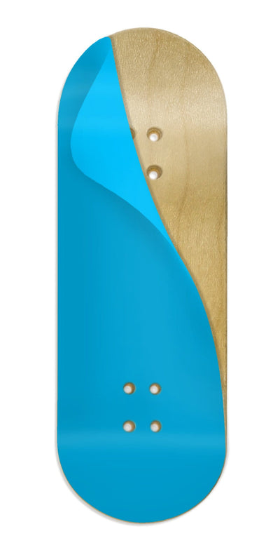 Teak Tuning Teak Swap Fingerboard Deck & ColorBlock Wrap - "Blue Harbor" - 32mm x 97mm