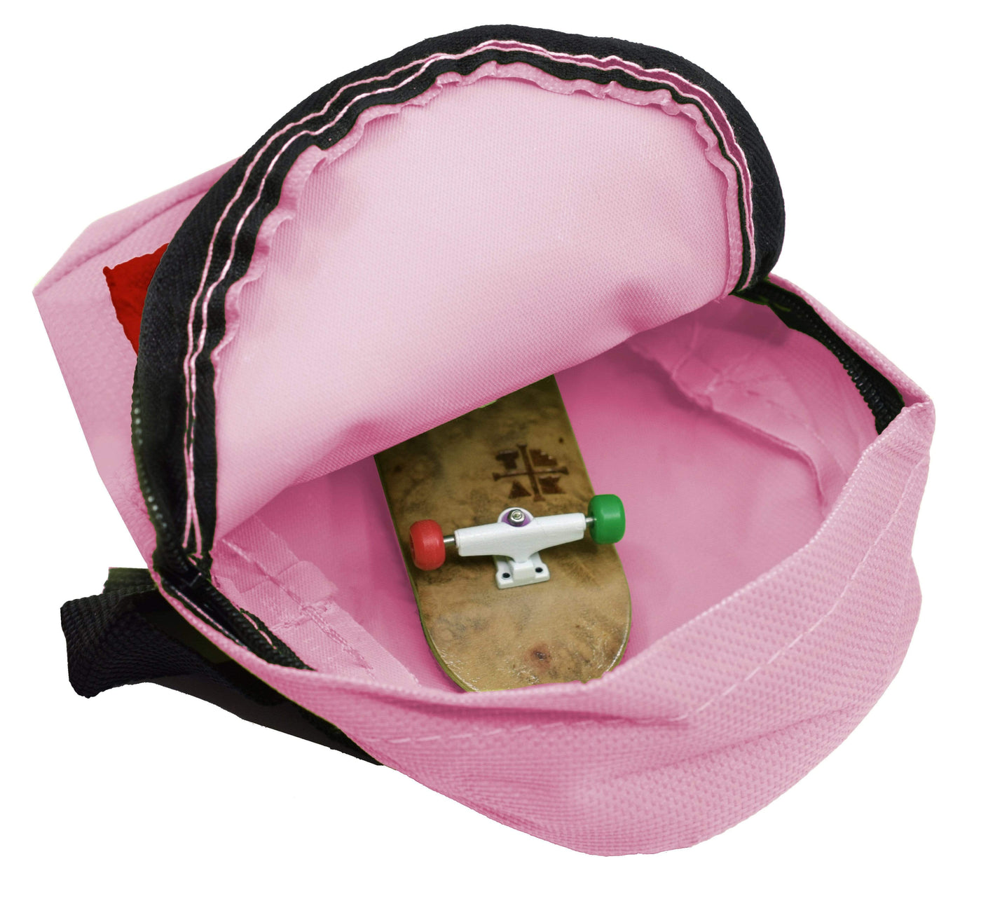 Teak Tuning Mini Fingerboard Travel Backpack Case - Pink Pink