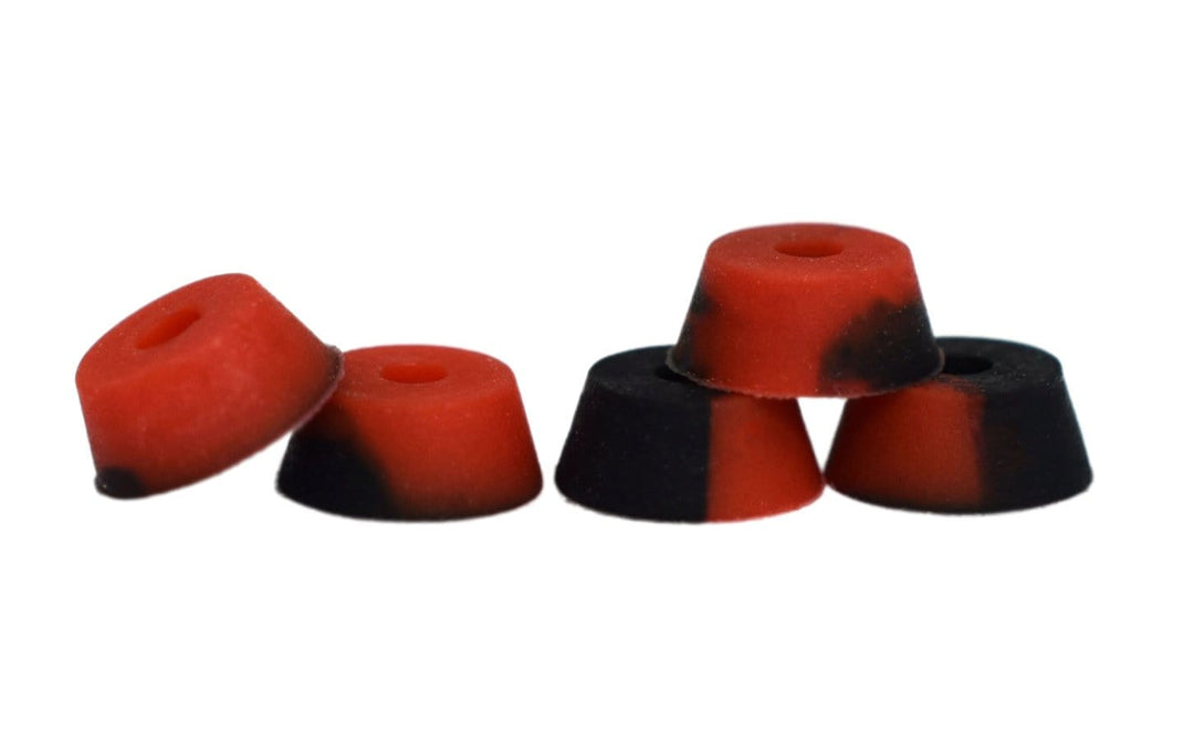 Teak Tuning Bubble Bushings Pro Duro Series - Multiple Durometers - Red and Black Swirl 51A