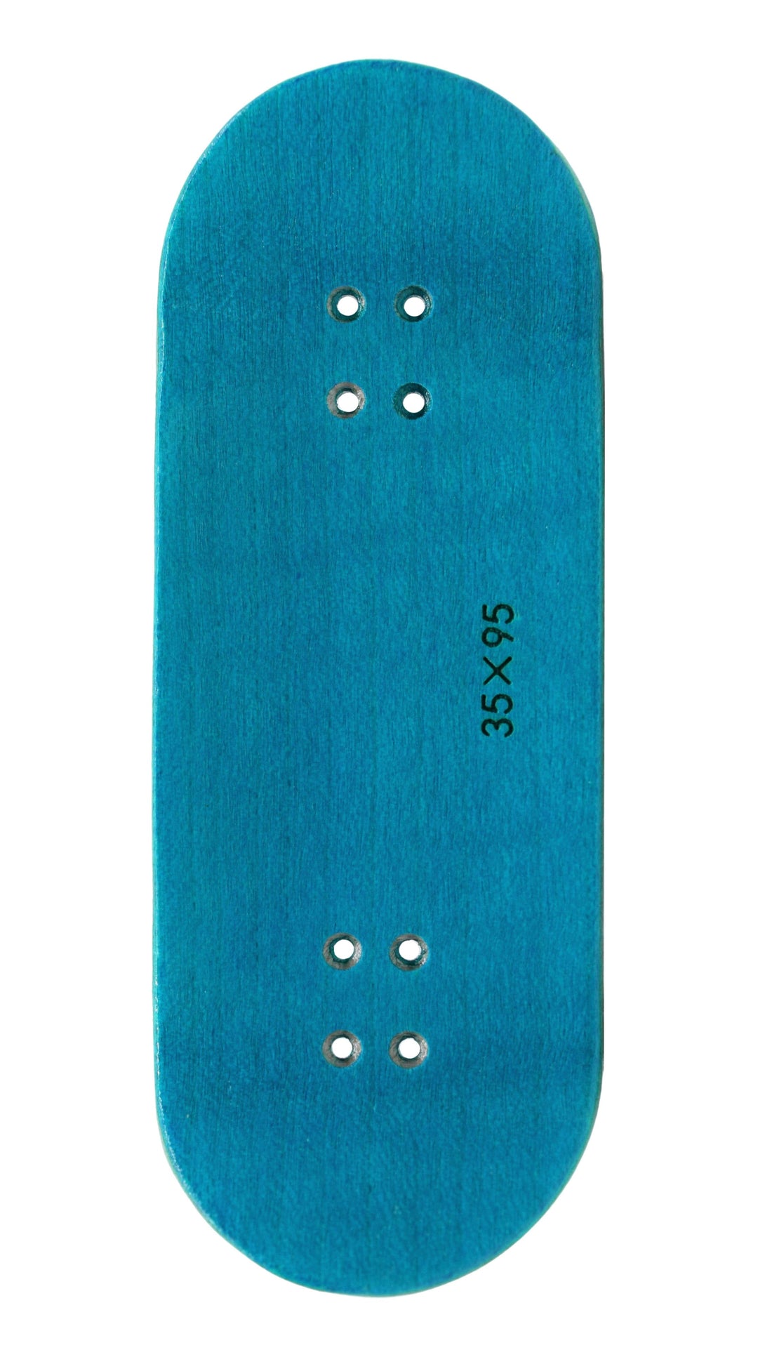 Teak Tuning PROlific Wooden 5 Ply Fingerboard Deck 35x95mm - Teak Teal - with Color Matching Mid Ply