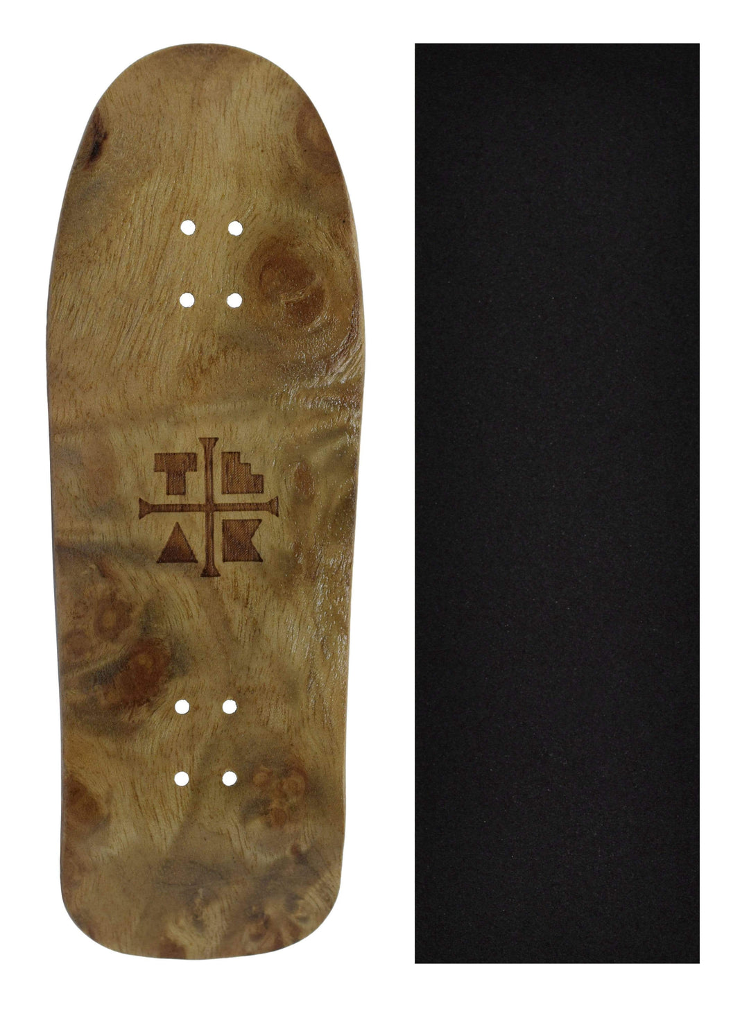 Teak Tuning Carlsbad Cruiser Wooden Fingerboard Deck, "The Graham Cracker" - 34mm x 100mm