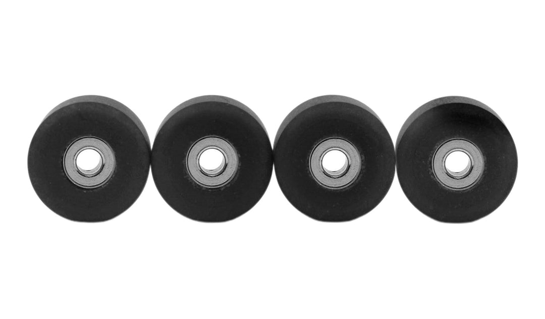 Teak Tuning Apex 71D Urethane Fingerboard Wheels, New Street Shape, Ultra Spin Bearings - Forged Grey Colorway - Set of 4