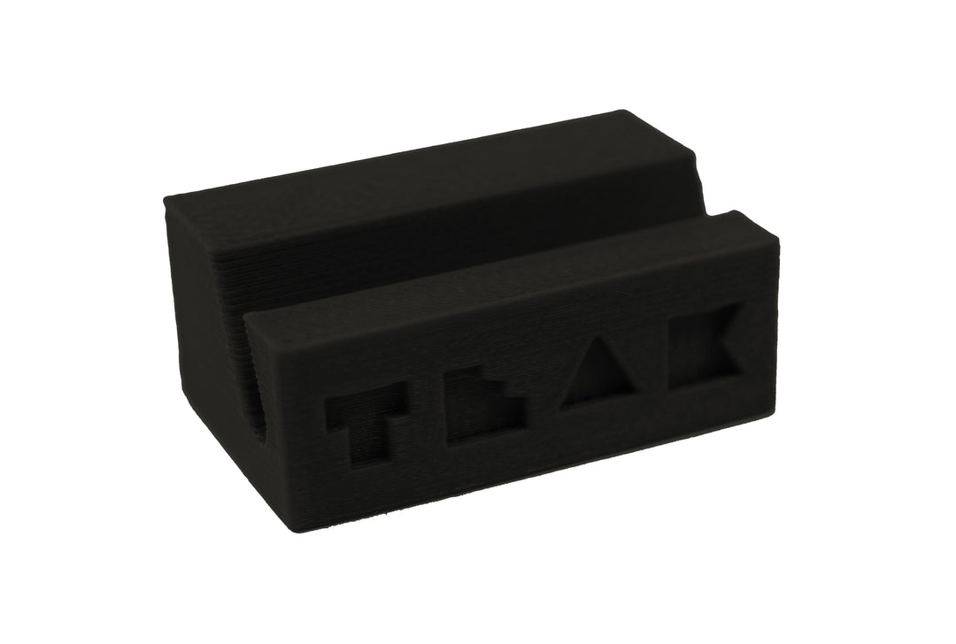 Teak Tuning Fingerboard Display Stand - Rectangle Edition - Midnight Black Colorway