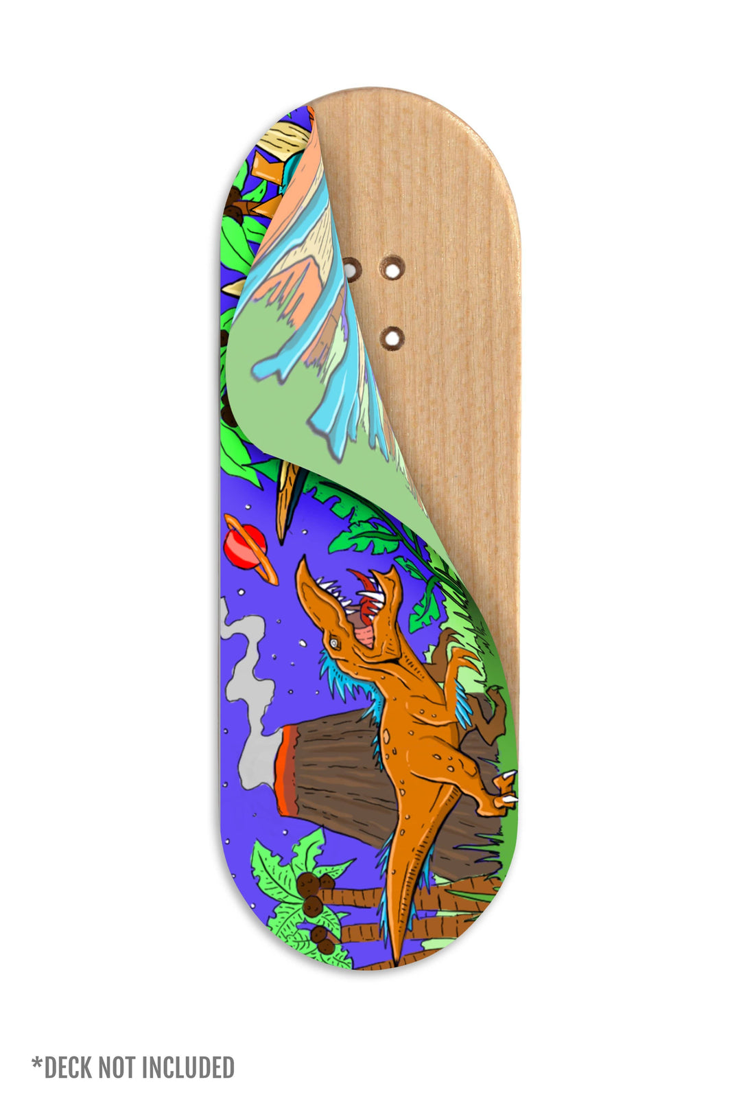 Teak Tuning "Chilla'Saurus" Teak Team Rider Collaboration Deck Graphic Wrap - 35mm x 110mm