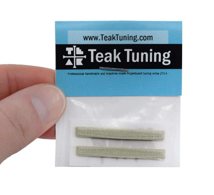 Teak Tuning Gem Edition Board Rails (Adhesive Backing) - Glow In The Dark (Off-White to Green Glow)
