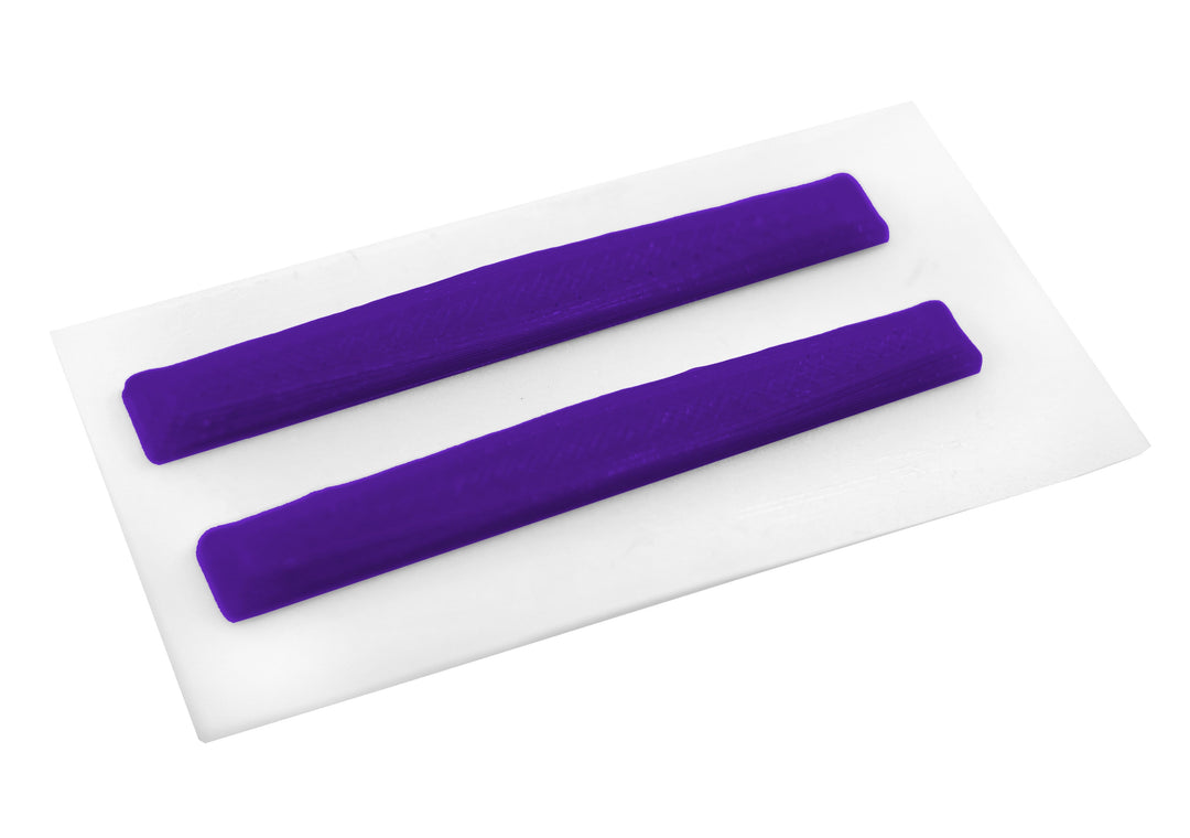 Teak Tuning Gem Edition Board Rails (Adhesive Backing) - Purple Amethyst