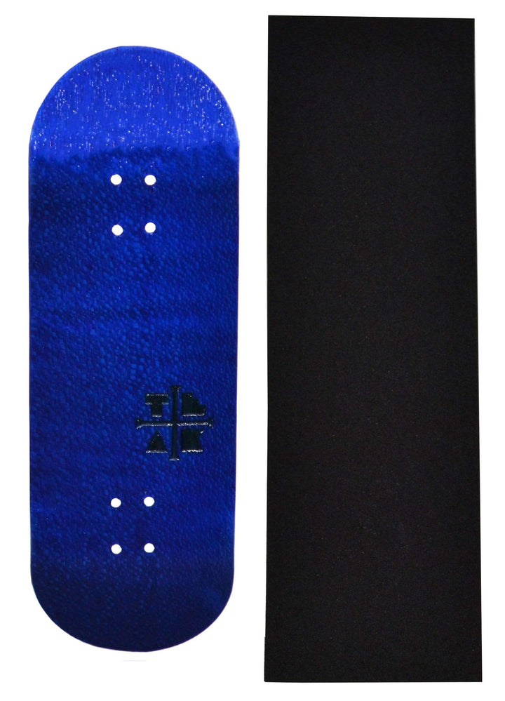 Teak Tuning PROlific Wooden Fingerboard Deck, "Blue Yeti" - 32mm x 97mm