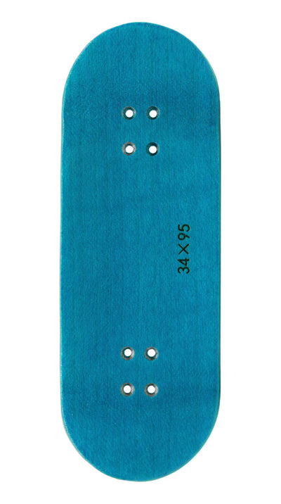 Teak Tuning PROlific Wooden 5 Ply Fingerboard Deck 34x95mm - Teak Teal - with Color Matching Mid Ply