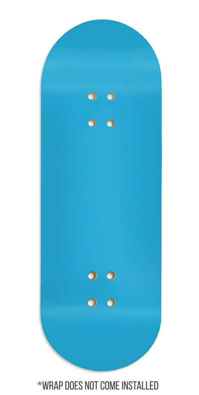 Teak Tuning Teak Swap Fingerboard Deck & ColorBlock Wrap - "Blue Harbor" - 32mm x 97mm