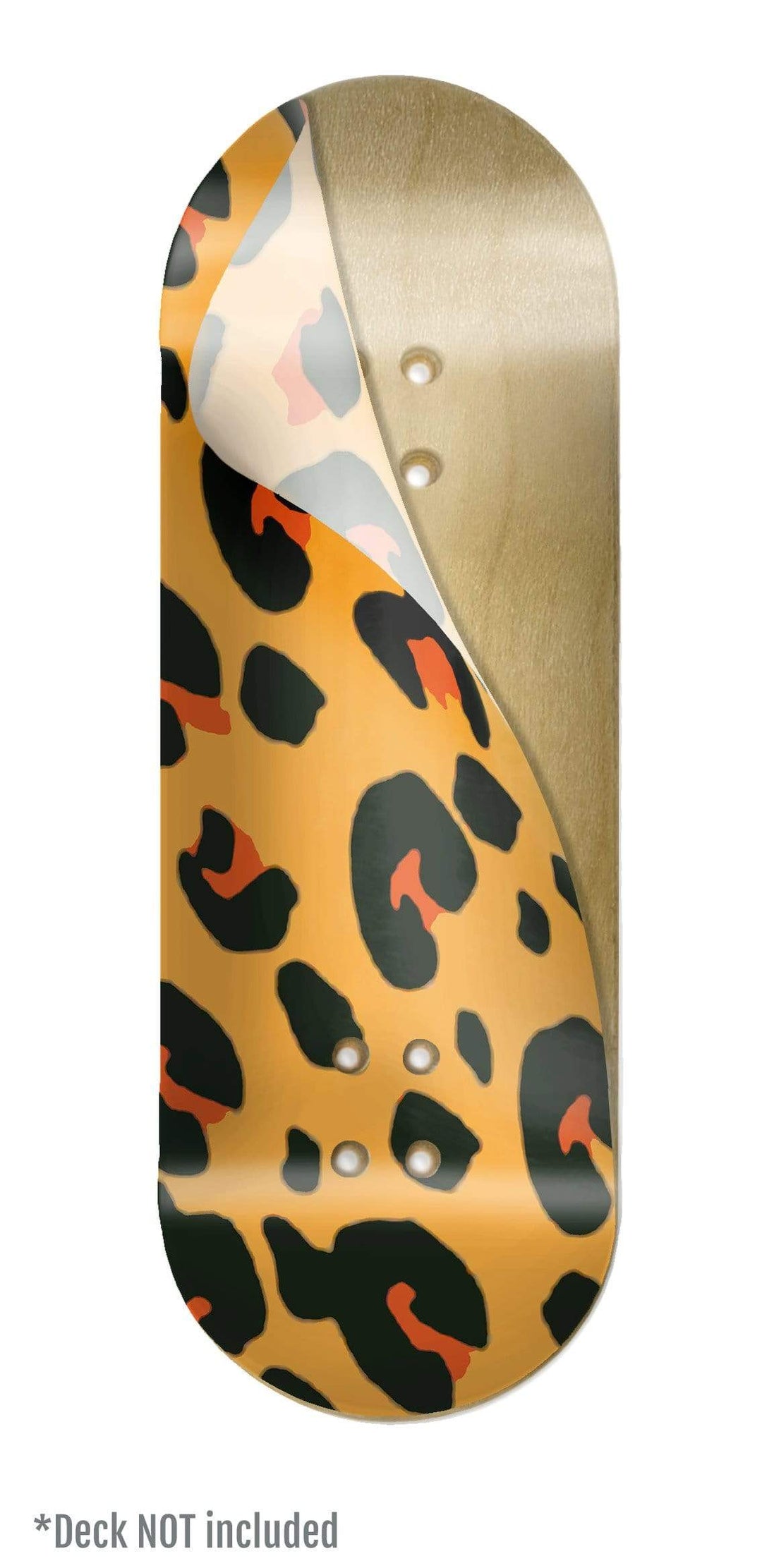 Teak Tuning "Leopard Print Colorway" ColorBlock Fingerboard Deck Wrap - 35mm x 110mm