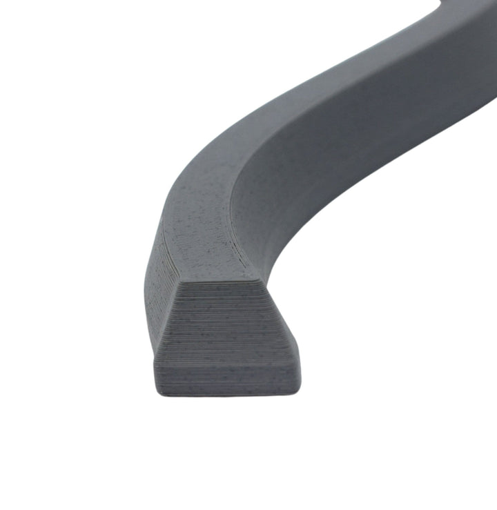 Teak Tuning Poly Ramp Parking Curb, S-Shaped "Concrete Grey" Edition - 7 Inch