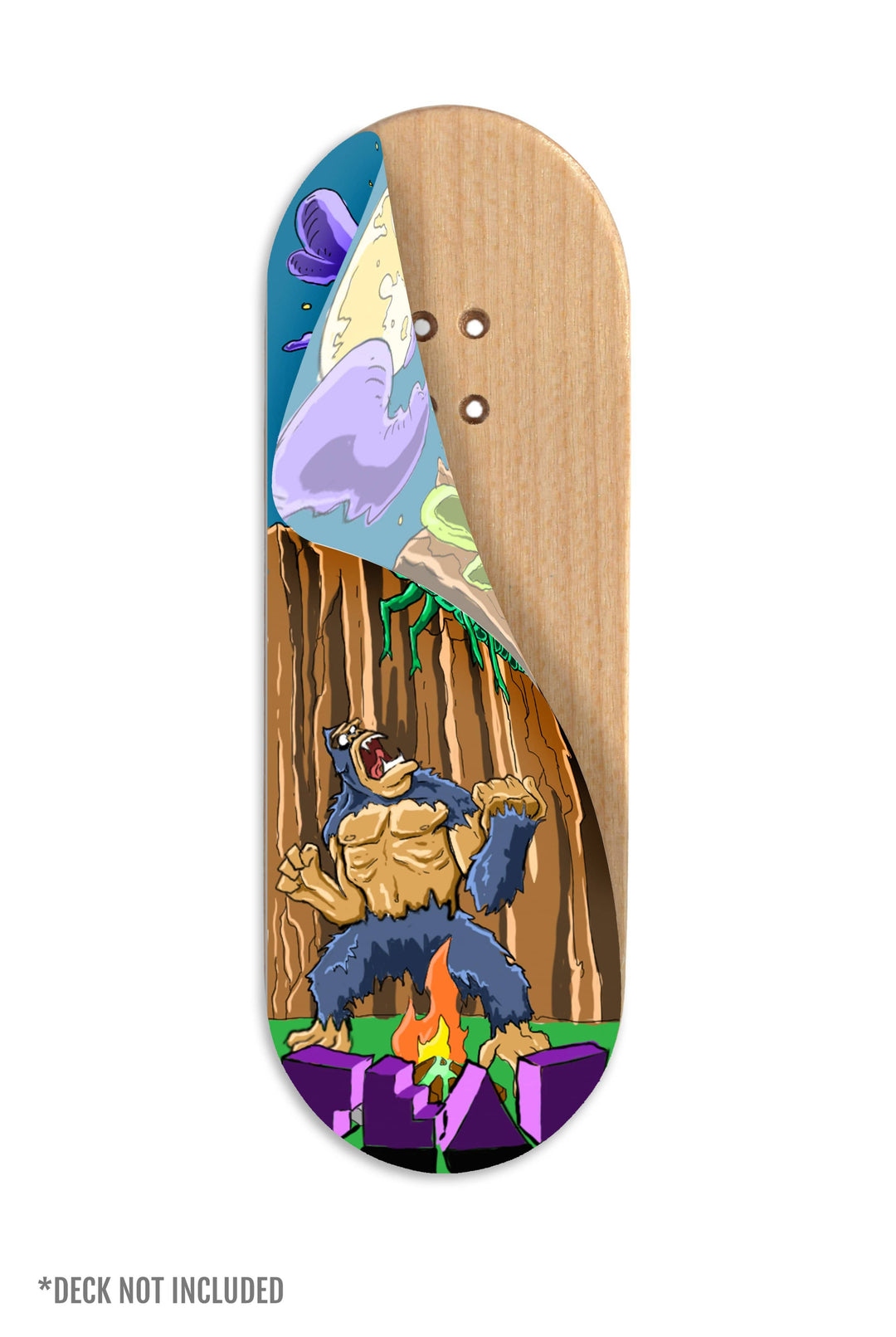 Teak Tuning "Angry Ape" Teak Team Rider Collaboration Deck Graphic Wrap - 35mm x 106mm