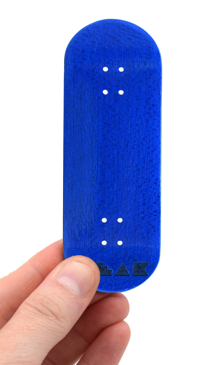 Teak Tuning PROlific Wooden 5 Ply Fingerboard Deck 35x95mm - Blizzard Blue - with Color Matching Mid Ply