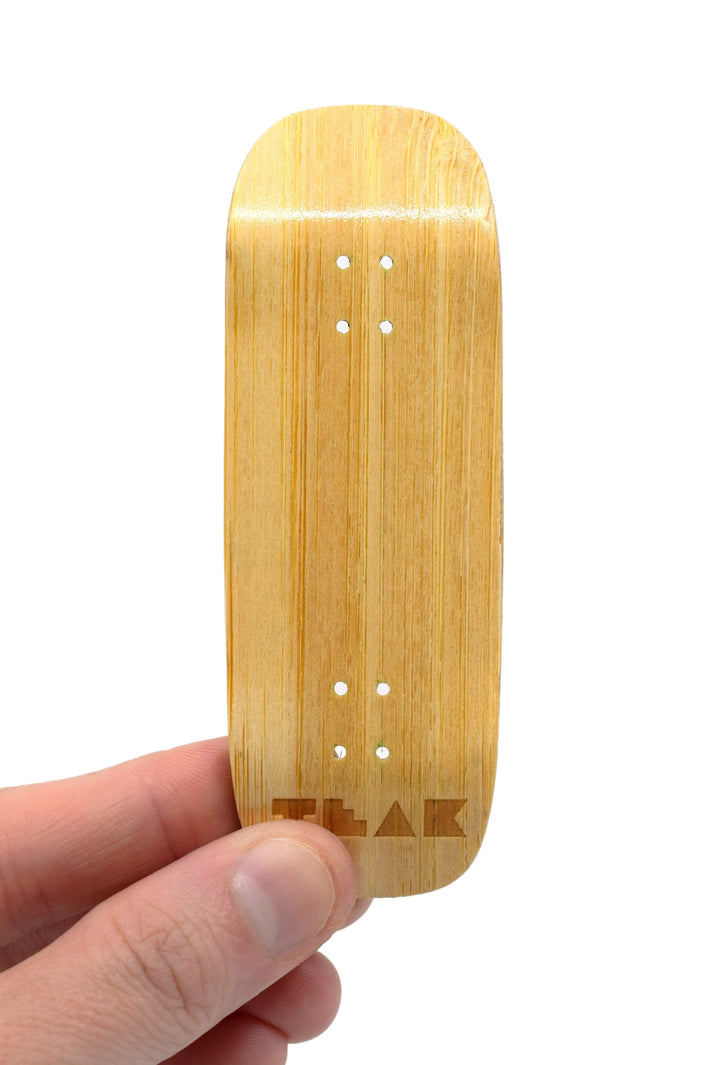 Teak Tuning PROlific Wooden 6 Ply Fingerboard Boxy Deck 32x96mm - Bamboo Samurai