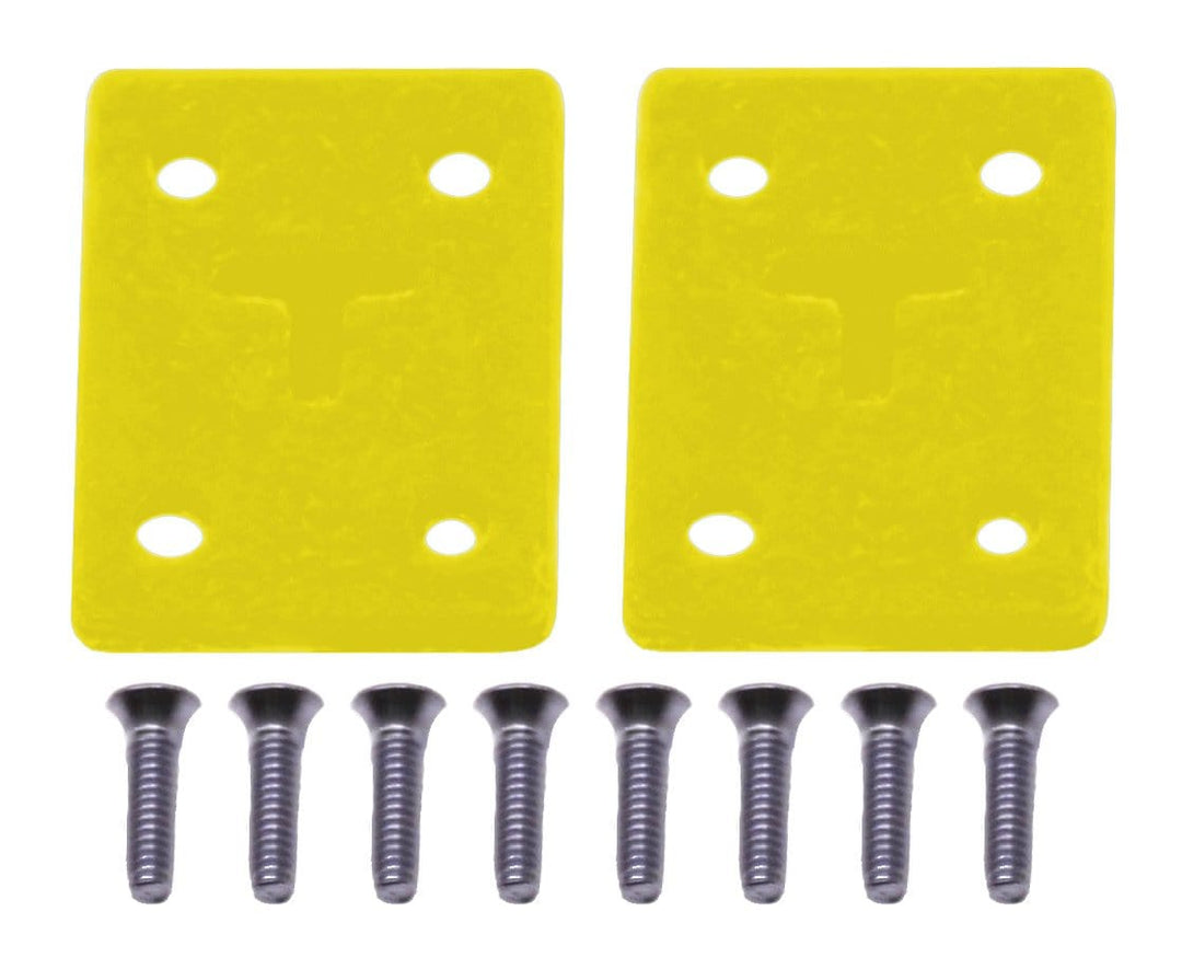Teak Tuning Riser Pad Kit (Includes 8 Long Screws) - Yellow Yellow