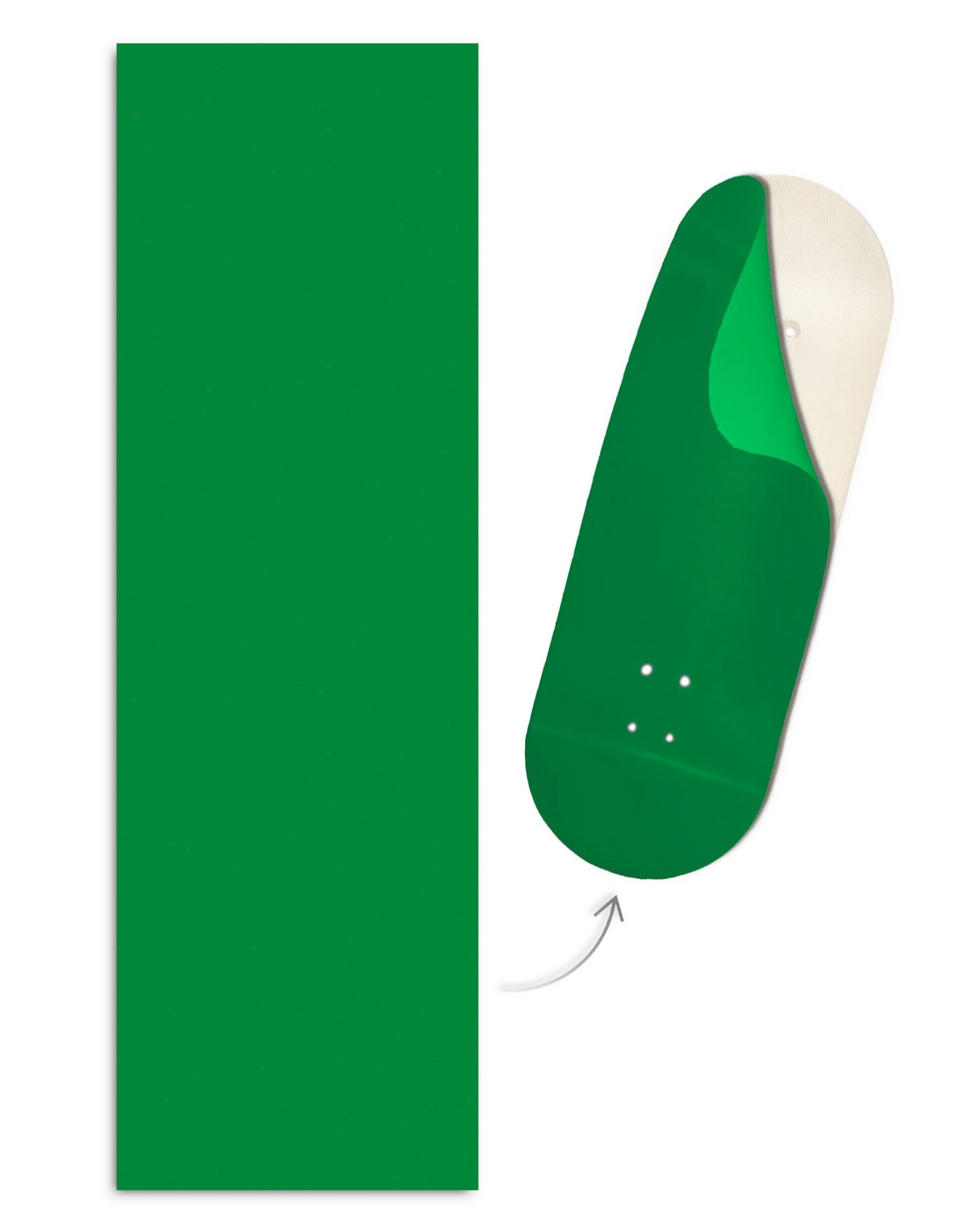 Teak Tuning "Lucky Green Colorway" ColorBlock Fingerboard Deck Wrap - 35mm x 110mm