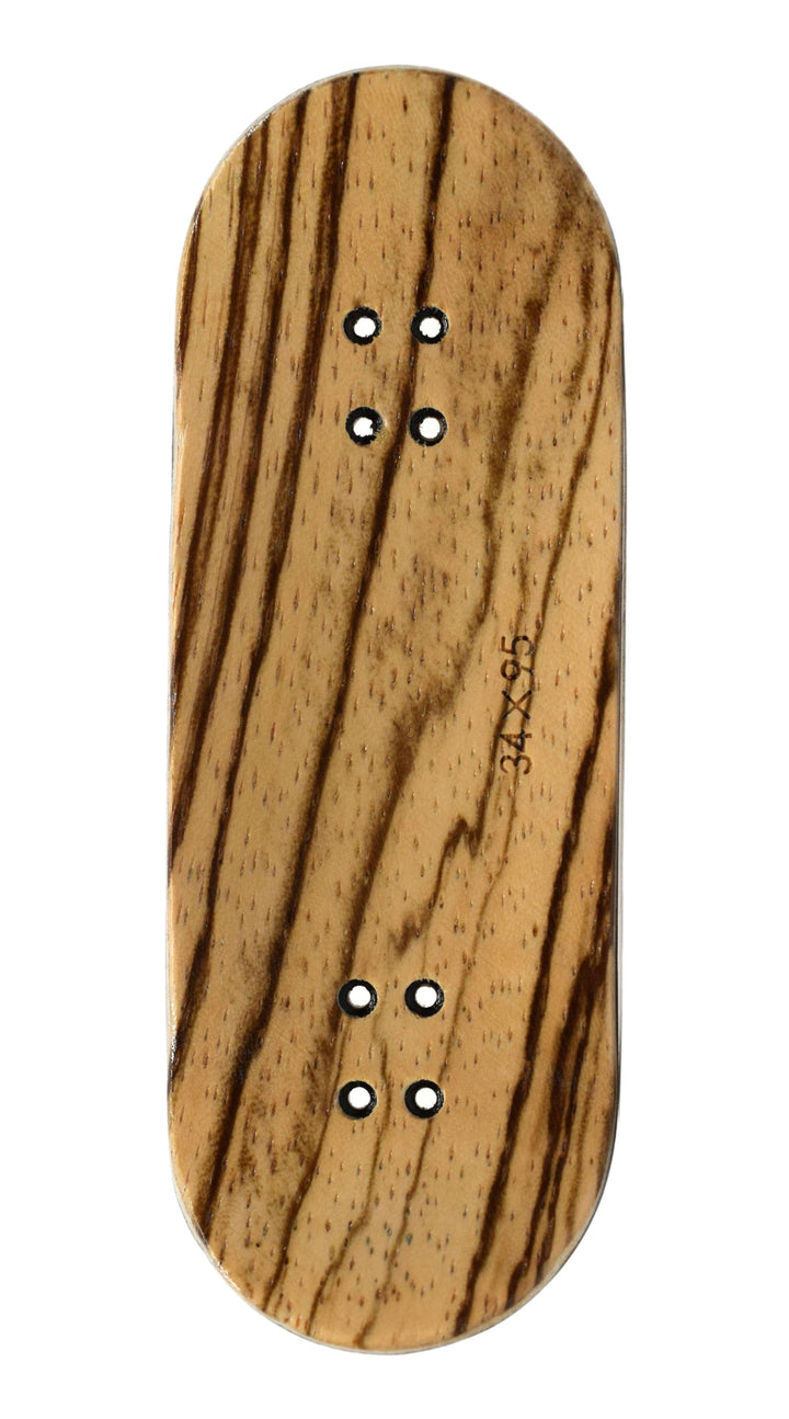 Teak Tuning PROlific Wooden 5 Ply Fingerboard Deck 34x95mm - The Classic - with Color Matching Mid Ply