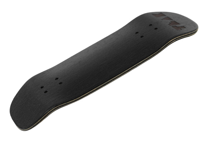 Teak Tuning PROlific Wooden 5 Ply Fingerboard Boxy Deck 32x96mm - Black Mamba - with Color Matching Mid Ply