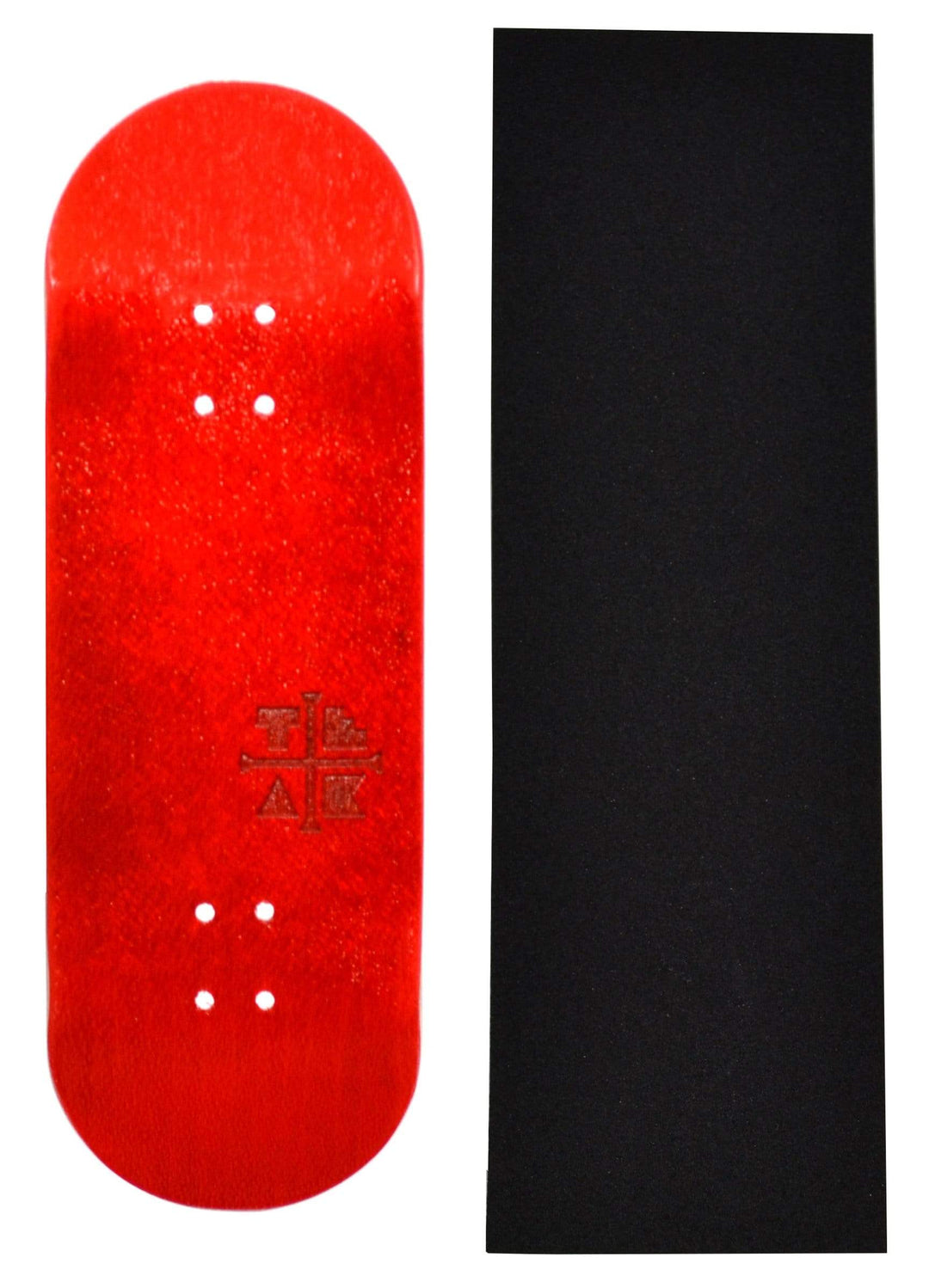 Teak Tuning PROlific Wooden Fingerboard Deck, "Cherry Red" - 32mm x 97mm