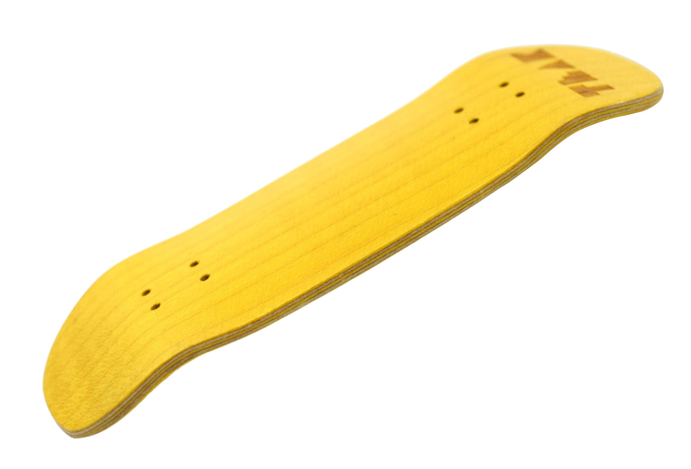 Teak Tuning PROlific Wooden 5 Ply Fingerboard Boxy Deck 32x96mm - Banana Yellow - with Color Matching Mid Ply