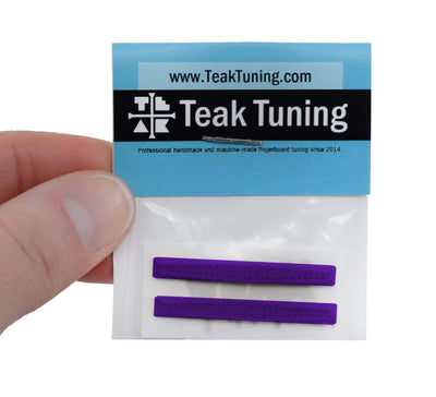 Teak Tuning Gem Edition Board Rails (Adhesive Backing) - Purple Amethyst