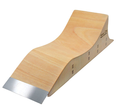 Teak Tuning Wooden Fingerboard Hang Ten Wave Transition Ramp - 20.5" - Collab with WoodOn