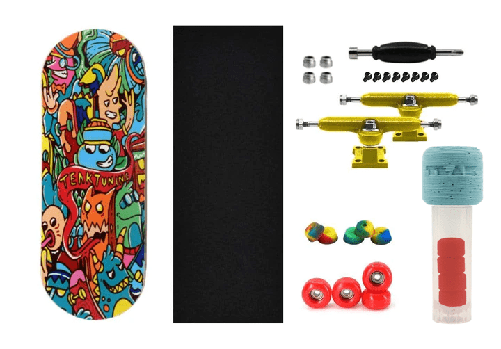 Teak Tuning 32mm Heat Transfer Graphic Complete + 71D Apex Wheels - "Bubble Bushings & Monsters"