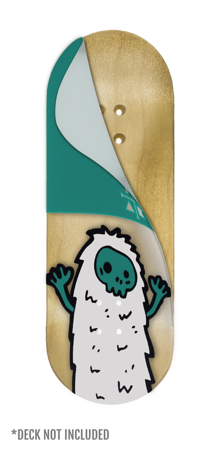 Teak Tuning "Teal Yeti" Deck Graphic Wrap (Transparent Background) - 35mm x 110mm