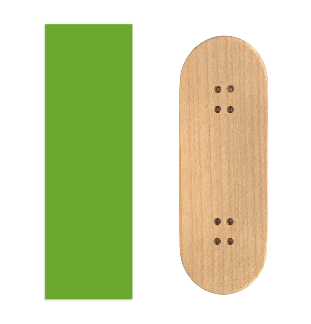 Teak Tuning Teak Swap Fingerboard Deck & ColorBlock Wrap - "Lime Sorbet" - 32mm x 97mm