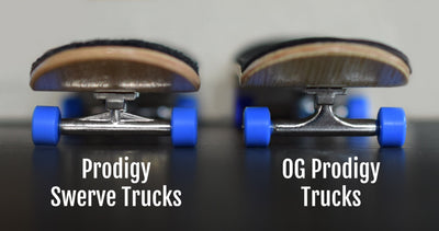 Teak Tuning Prodigy Swerve Trucks, 34mm - Aqua Blue Colorway