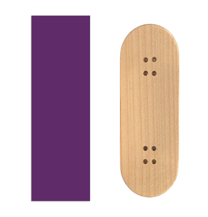 Teak Tuning Teak Swap Fingerboard Deck & ColorBlock Wrap - "Purple Orchid" - 32mm x 97mm