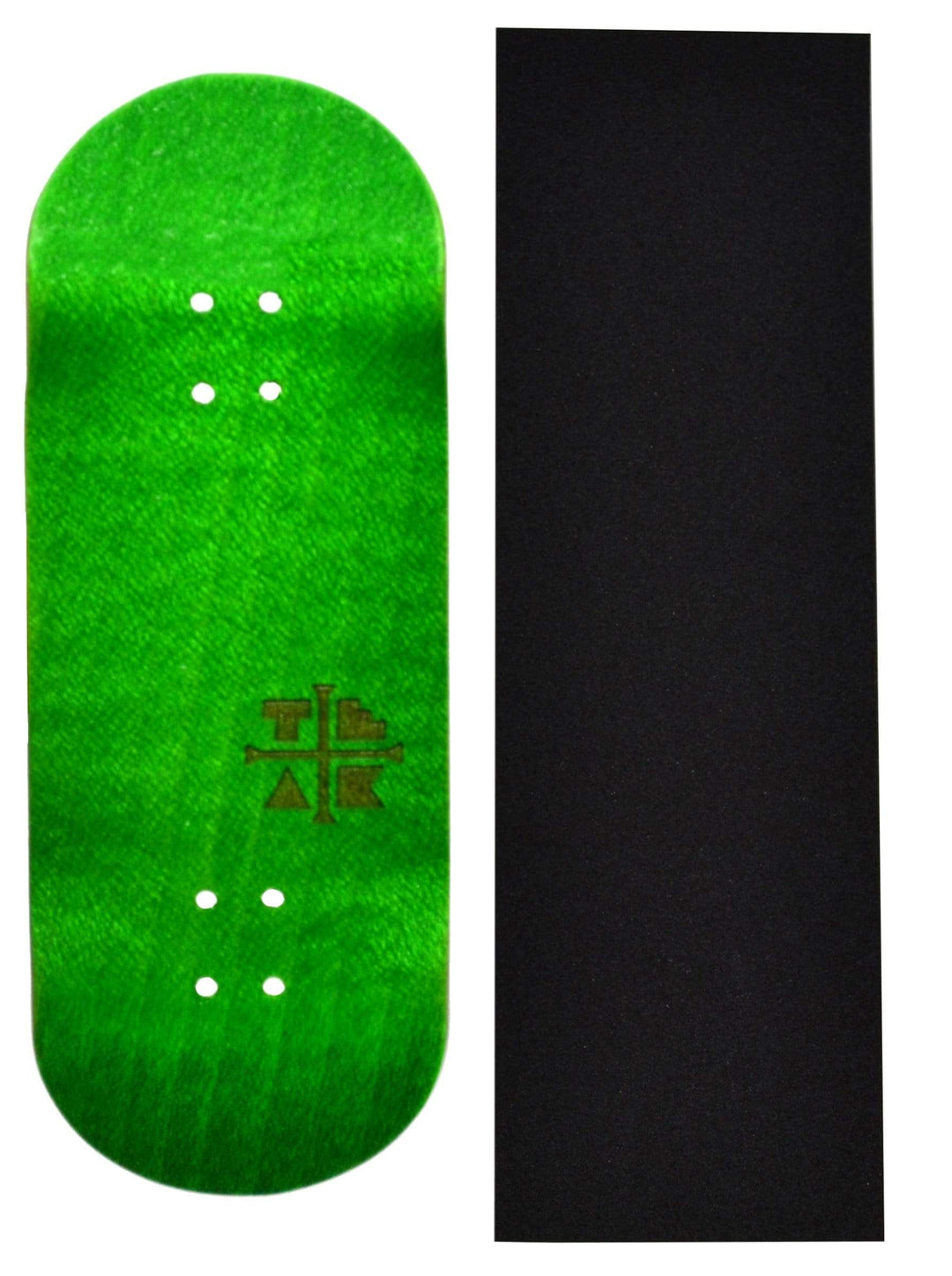 Teak Tuning PROlific Wooden Fingerboard Deck, "Ghillie Green" - 34mm x 97mm