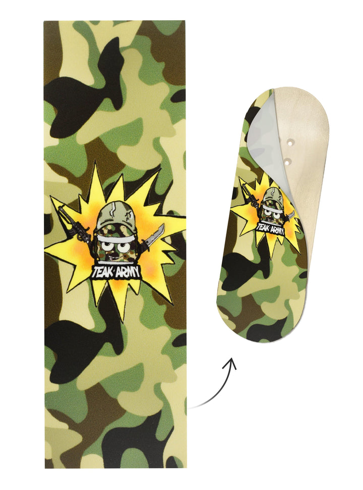 Teak Tuning "Teak Army Camo" Deck Graphic Wrap - 35mm x 110mm