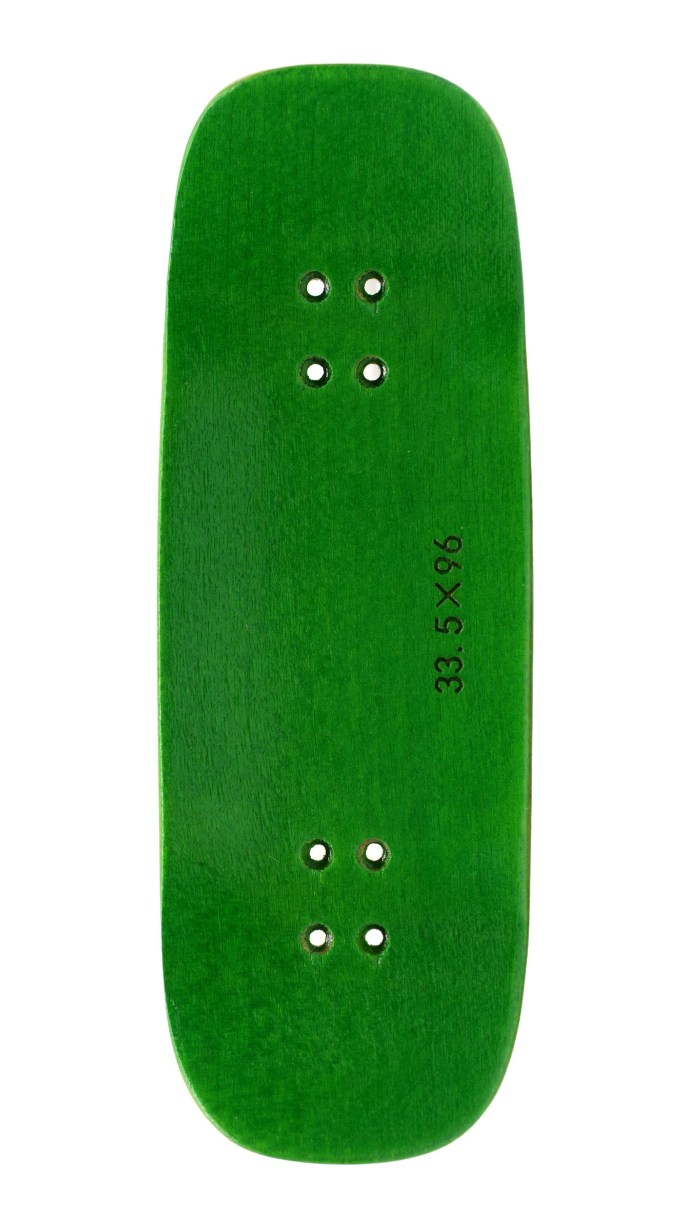 Teak Tuning PROlific Wooden 5 Ply Fingerboard Boxy Deck 32x96mm - Ghillie Green - with Color Matching Mid Ply
