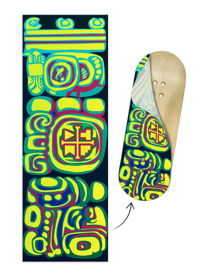 Teak Tuning "Xbalanque" Artist Collaboration Deck Graphic Wrap - 35mm x 110mm