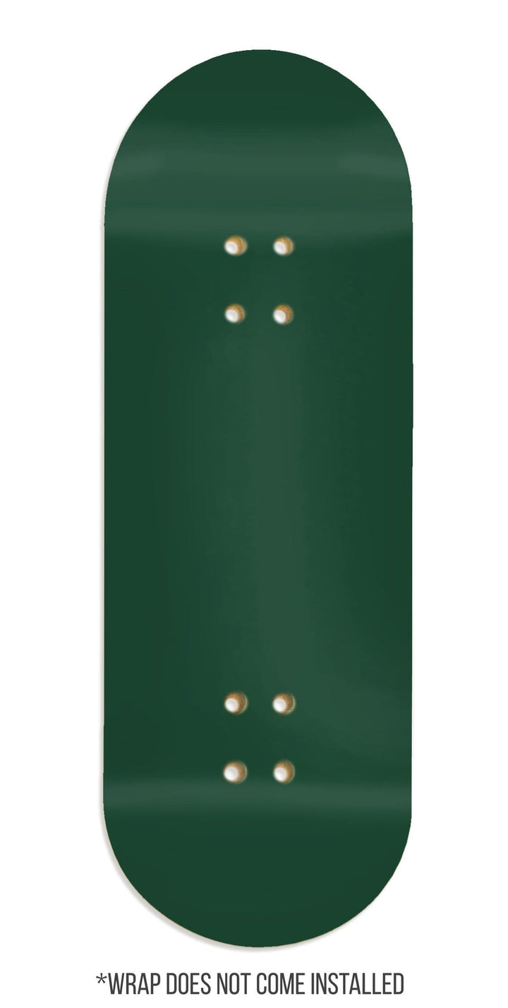 Teak Tuning Teak Swap Fingerboard Deck & ColorBlock Wrap - "Emerald Green" - 32mm x 97mm