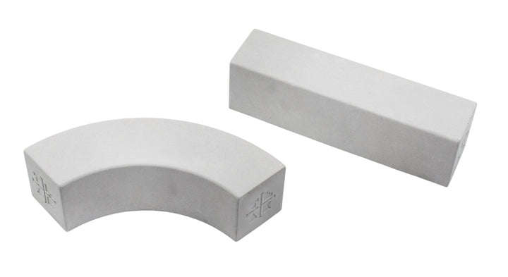 Teak Tuning Monument Series Concrete Banana Bread Loaf Obstacle - Set of 2 Modular Obstacles - "Sterling Gray" Colorway