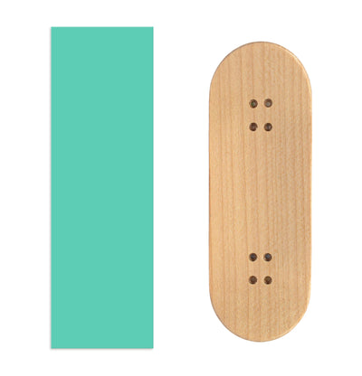 Teak Tuning Teak Swap Fingerboard Deck & ColorBlock Wrap - "Wintergreen" - 32mm x 97mm