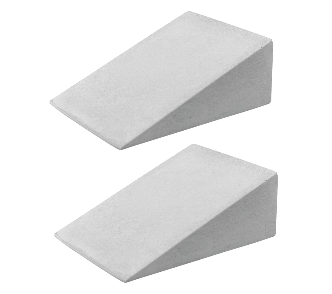 Teak Tuning 2PK Monument Series Concrete Kicker Ramps, Medium - 1 Inch Tall, 4 Inches Long - "Sterling Gray" Colorway