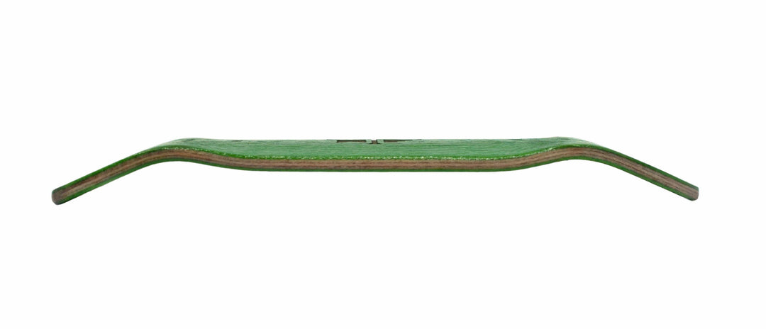 Teak Tuning Carlsbad Cruiser Wooden Fingerboard Deck, "Ghillie Green" - 34mm x 100mm