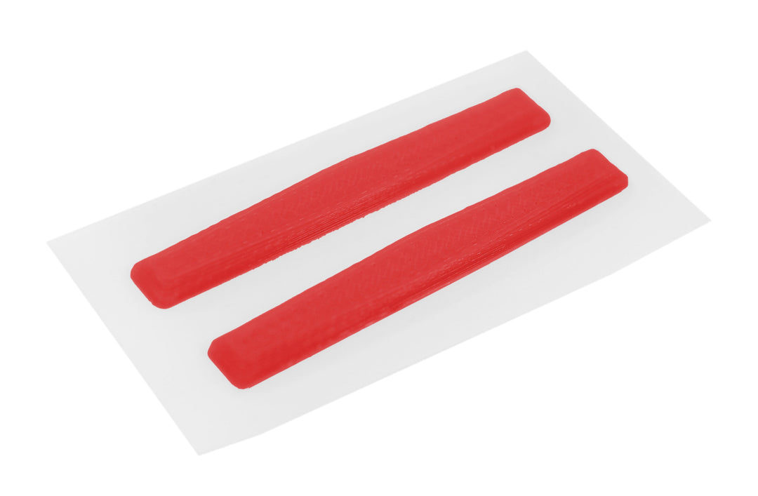 Teak Tuning Gem Edition Board Rails (Adhesive Backing) - Ruby Red