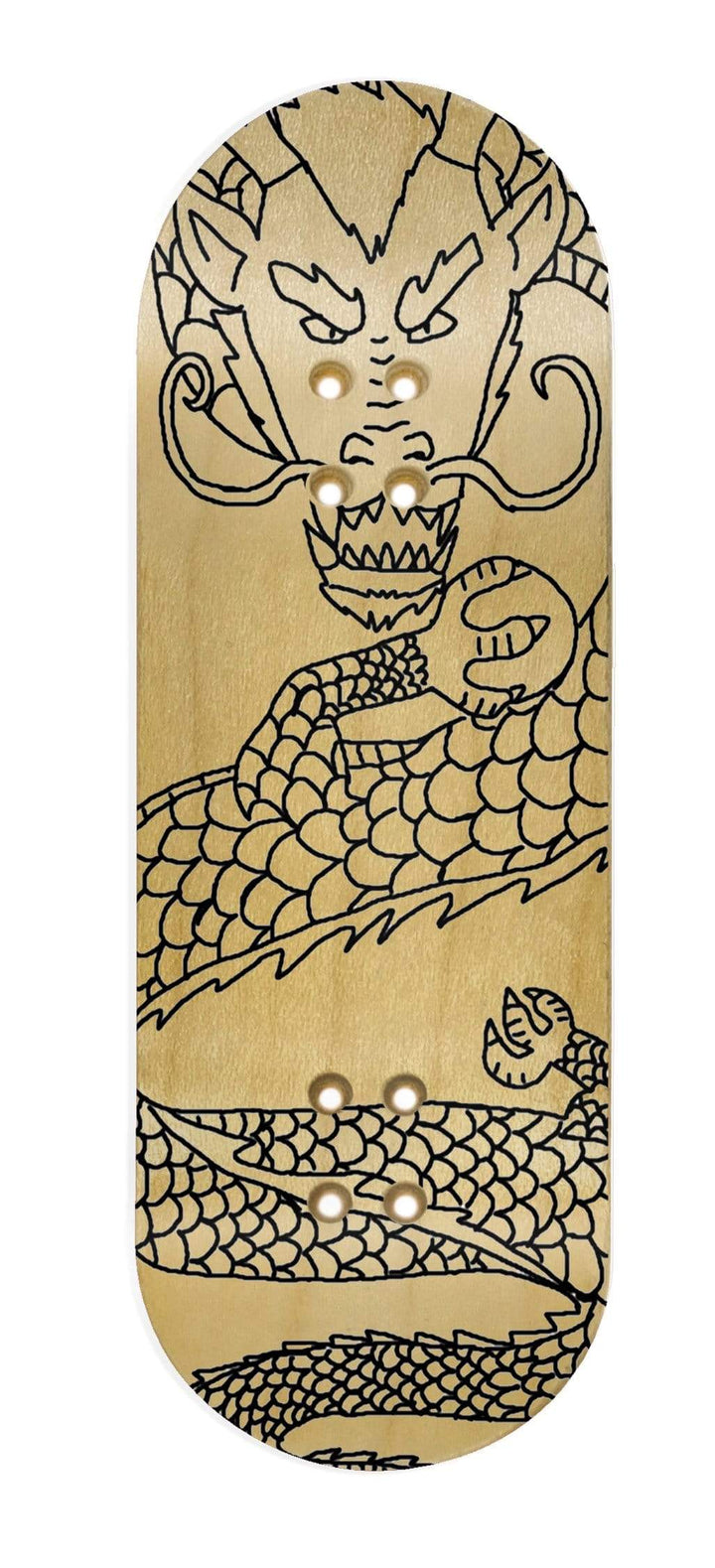 Teak Tuning "Black Dragon Born" WellVentions Collaboration Deck Graphic Wrap - Designed by Christian - 35mm x 110mm (Transparent Background)