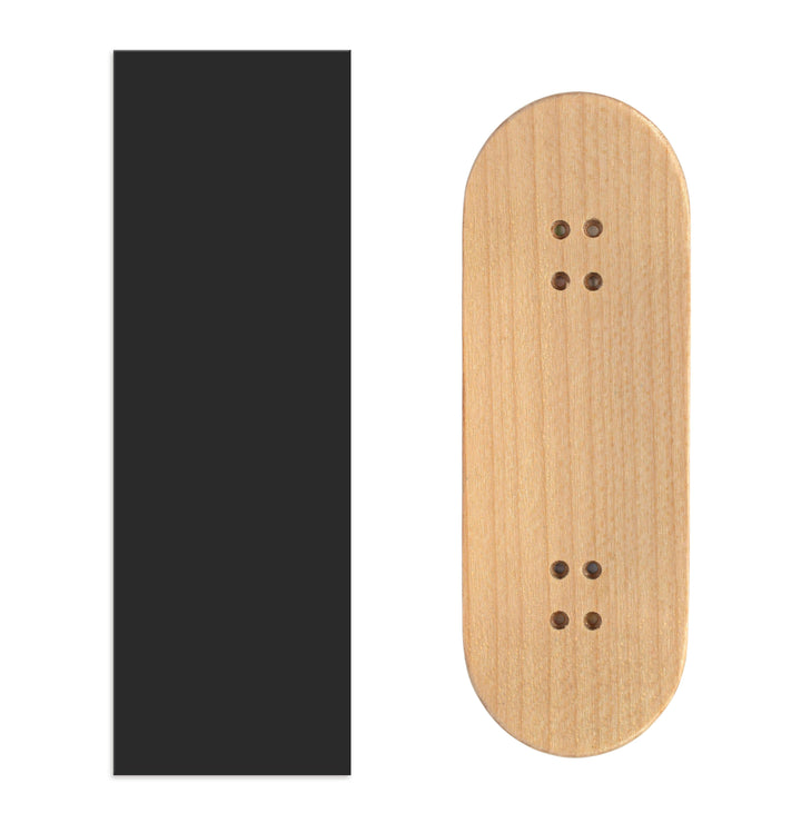 Teak Tuning Teak Swap Fingerboard Deck & ColorBlock Wrap - "Onyx Matte" - 32mm x 97mm