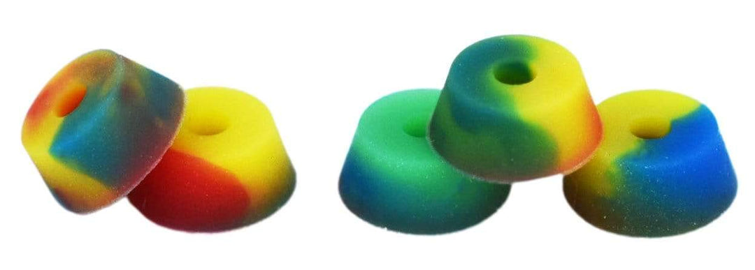 Teak Tuning Bubble Bushings Pro Duro Series - Multiple Durometers - Tie Dye Swirl 51A