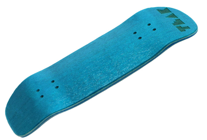 Teak Tuning PROlific Wooden 5 Ply Fingerboard Boxy Deck 32x96mm - Teak Teal - with Color Matching Mid Ply