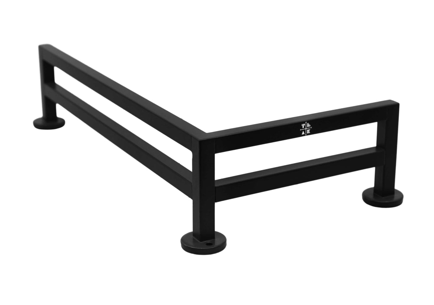 Teak Tuning Fence Style, L-Shaped Fingerboard Rail, 11" Long - Steel Construction - Black