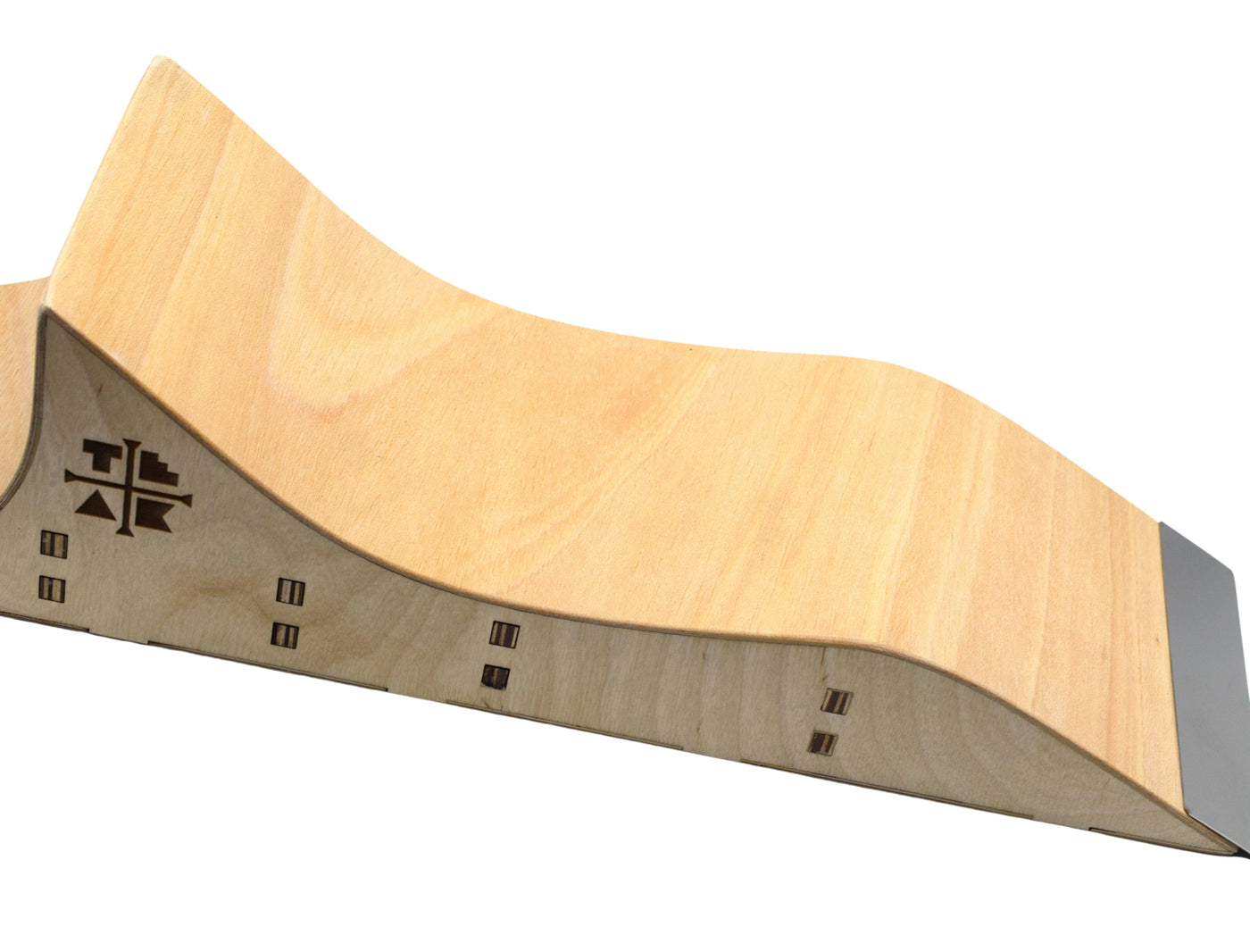Teak Tuning Wooden Fingerboard Hang Ten Wave Transition Ramp - 20.5" - Collab with WoodOn
